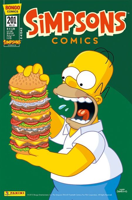 Simpsons Comics 201 - Das Cover