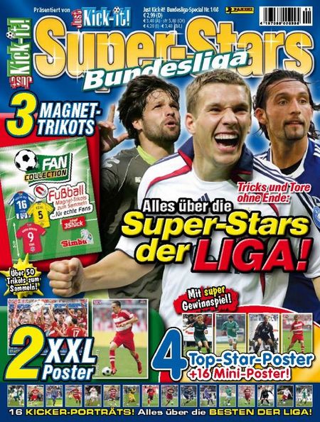 Just Kick it! Bundesliga Super-Stars 1/08 - Das Cover